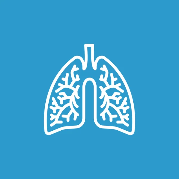 Icono de pulmones humanos — Vector de stock