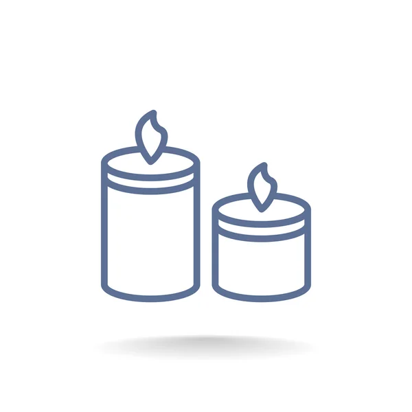 Icono de velas de Navidad . — Vector de stock