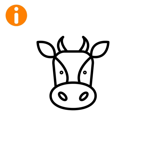 Ícone de vaca leiteira —  Vetores de Stock