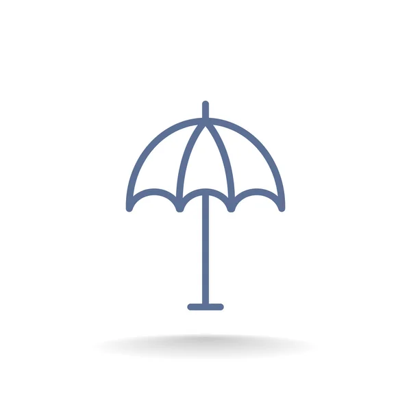 Икона пляжного зонтика — стоковый вектор