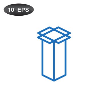 karton kutu simgesi paketleniyor