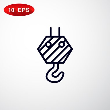 Piktogram vinç kanca simgesinin