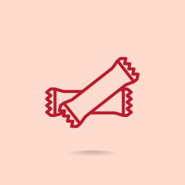 Polietilen mühürlü kapalı torbalar simgesi