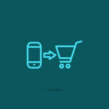 bir cep telefonu satın alma simgesi