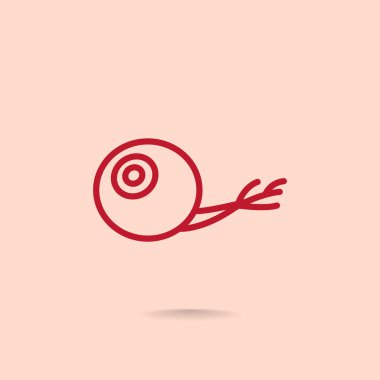 Göz anatomisi simgesini