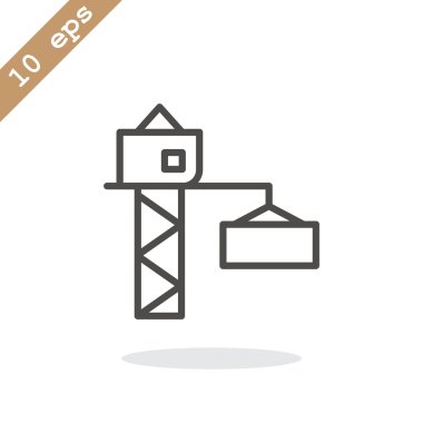 Piktogram vinç kanca simgesinin