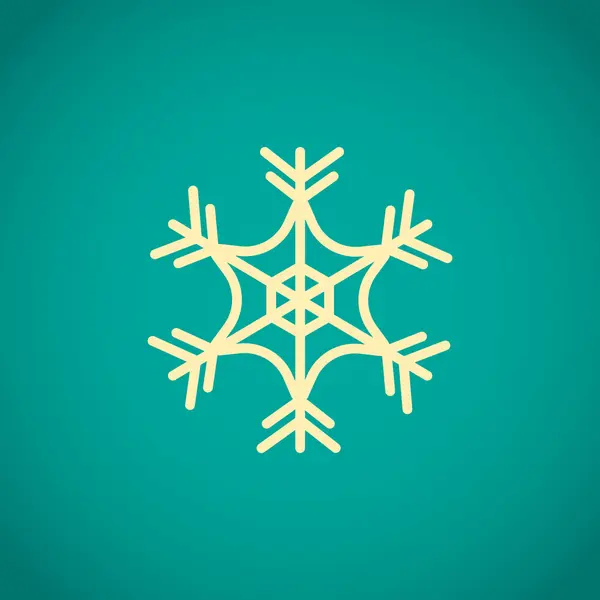 Christmas snowflake icon — Stock Vector