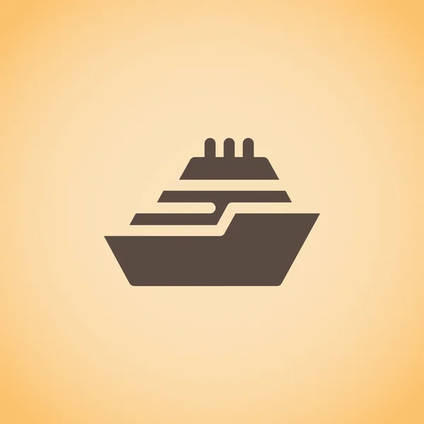 Schiff, Web-Symbol. — Stockvektor