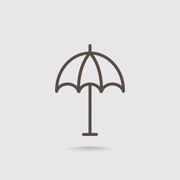 Strand Parasol pictogram — Stockvector