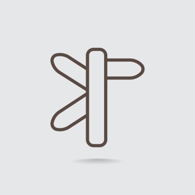 yön işareti simgesi