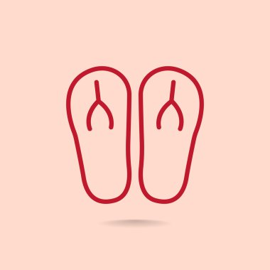 plaj terlikleri simgesi 