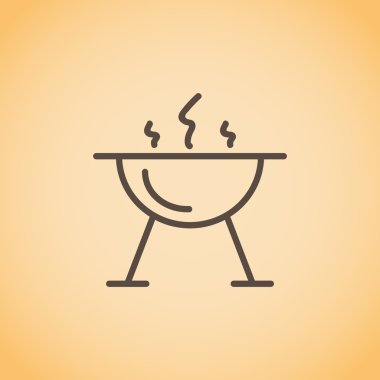 mangal barbekü simgesi