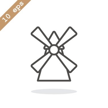 Tarım yel değirmeni simgesi