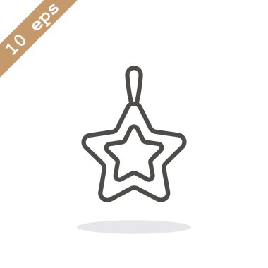 Noel yıldızı simge.