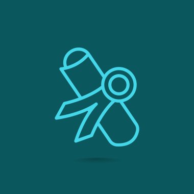 Basit diploma simgesi