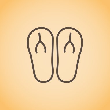 plaj terlikleri simgesi 