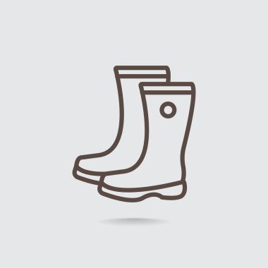 Gum boots icon clipart
