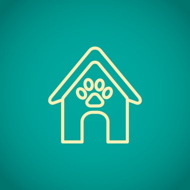 Köpekler simgesi için kulübeler