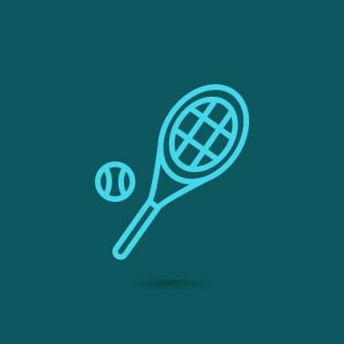 Tenis raketi topu simgesiyle