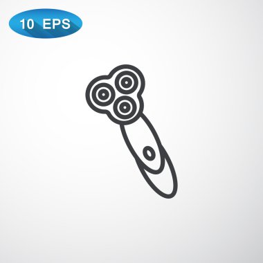 Elektrikli tıraş makinesi simgesini