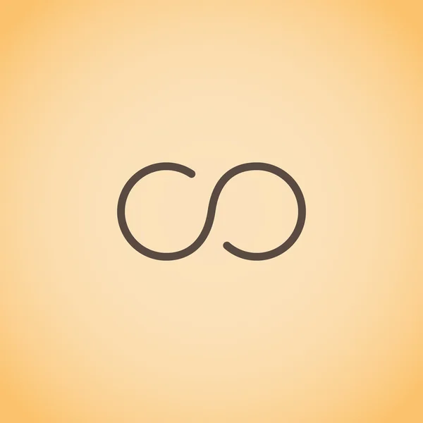 Infinity teken pictogram — Stockvector