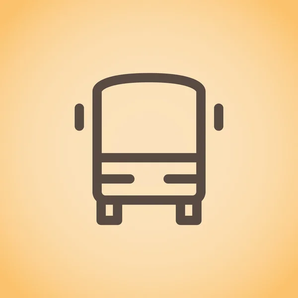 Icono del autobús - transporte — Vector de stock