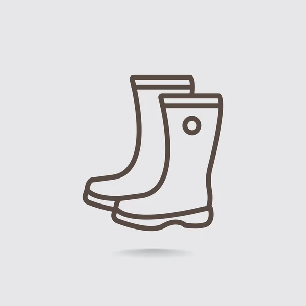 Gummistiefel-Symbol — Stockvektor