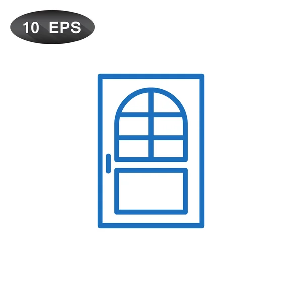 Ícone de porta fechada — Vetor de Stock