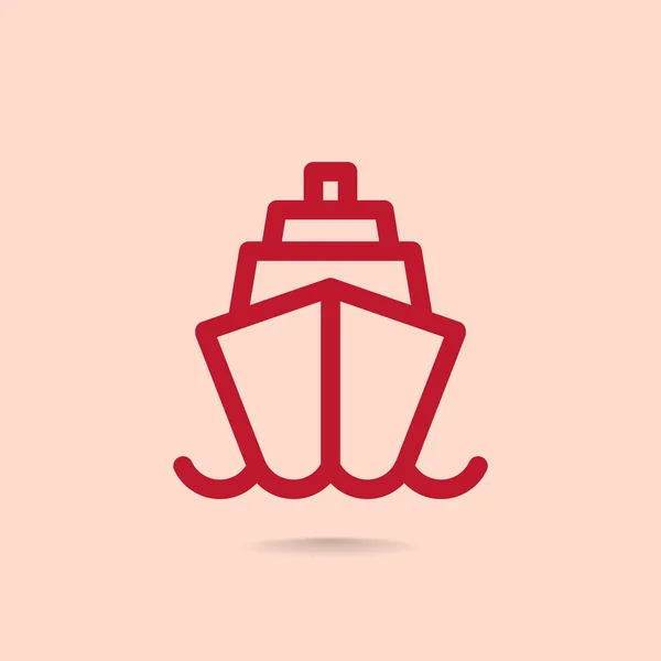 Ship, web icon. — Stock Vector