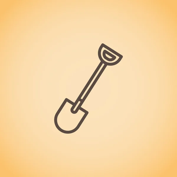 Значок інструмента лопатою — стоковий вектор
