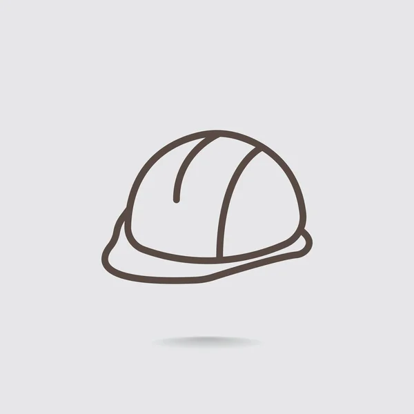 Icono del casco de construcción — Vector de stock