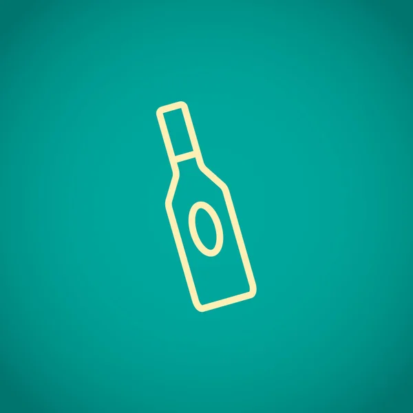 Botella de vidrio para icono líquido — Archivo Imágenes Vectoriales