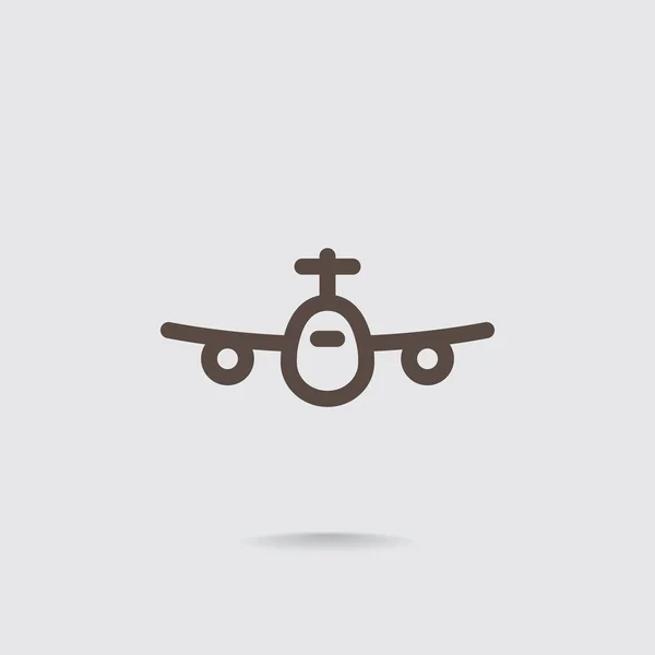Icône de ligne avion. — Image vectorielle
