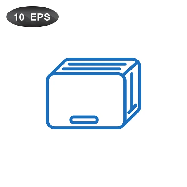 大纲的烤面包机图标 — 图库矢量图片