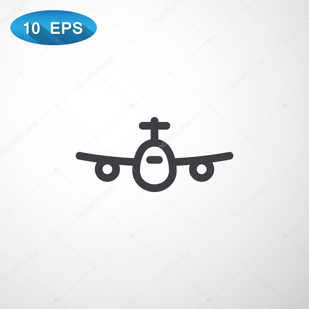 Airplane line icon.