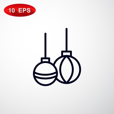 Tatil köknar ağacı için oyuncak top.