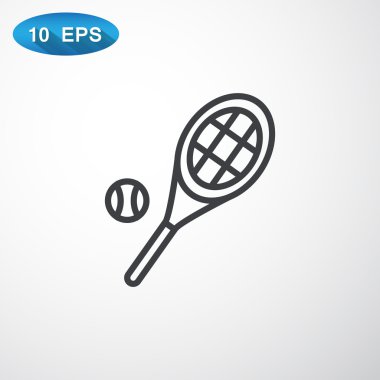 Tenis raketi topu simgesiyle