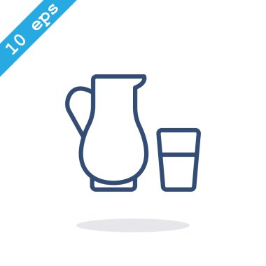 Süt simgesi sürahi