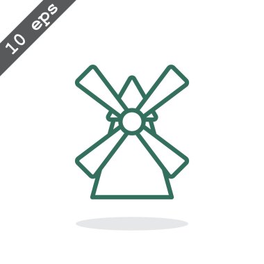 Tarım yel değirmeni simgesi