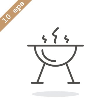 mangal barbekü simgesi