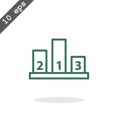 Şampiyon podyum simgesi