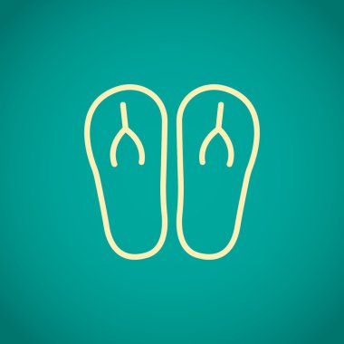 plaj terlikleri simgesi 