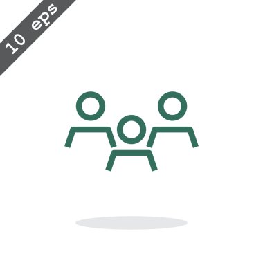 Grup insanların web simgesi.