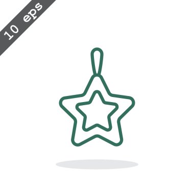 Noel yıldızı simge.