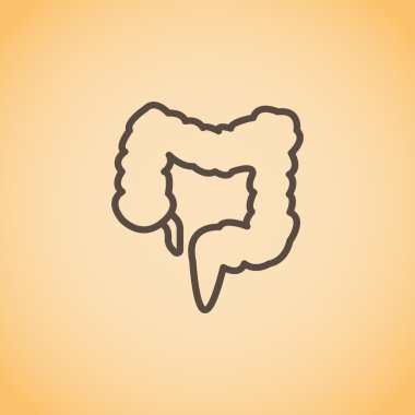 kalın bağırsak tıp simgesi