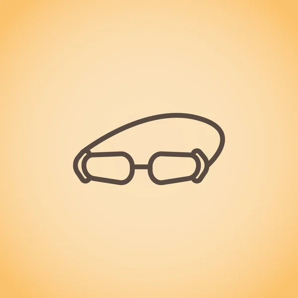 Accessory goggles icon — Stock Vector