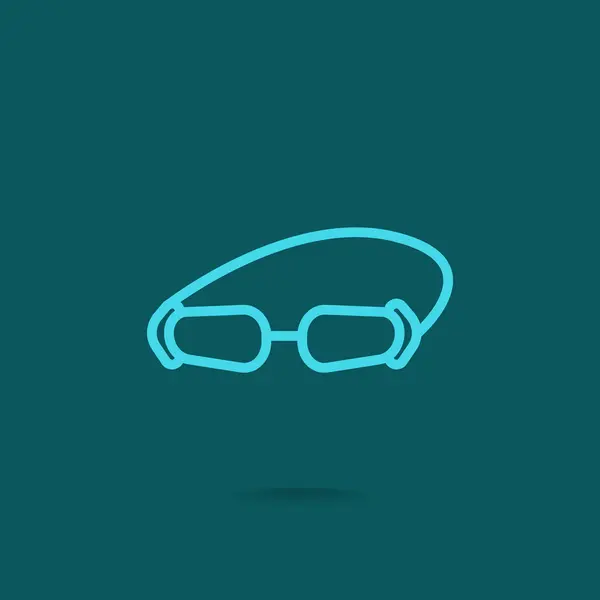 Ikon tartozék szemüveg — Stock Vector