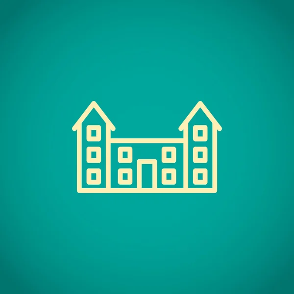 Educational buildings icon — Stock Vector