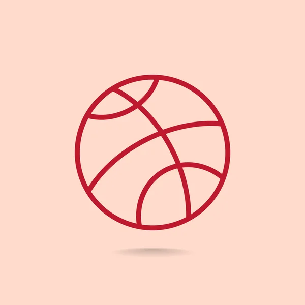 Basketball sport icon — Stock Vector