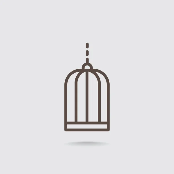 Icône cage oiseau — Image vectorielle